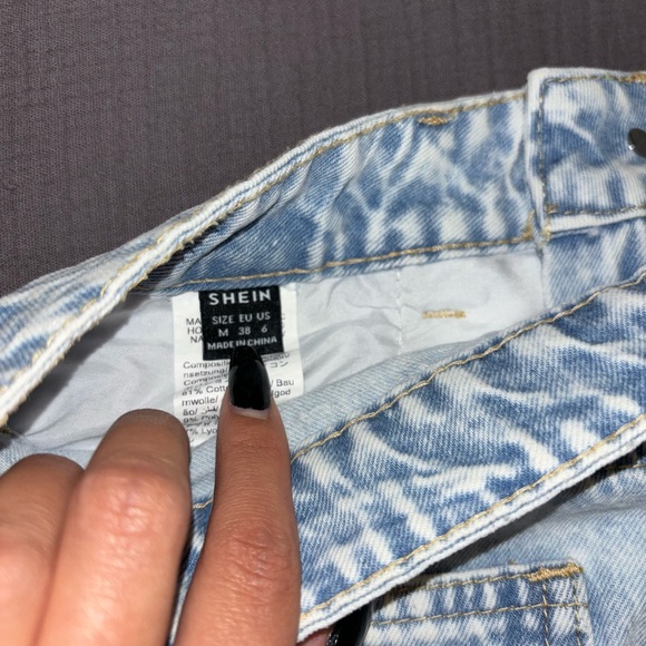 Micro Jean Distressed Mini Skirt - Picture 3 of 3